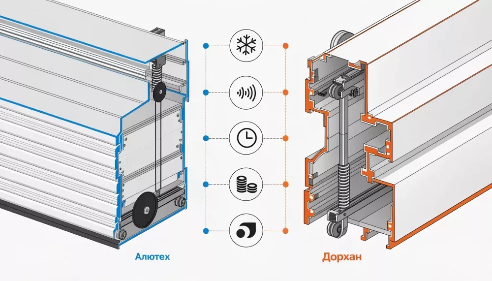 Алютех или Дорхан: какие ворота лучше выбрать